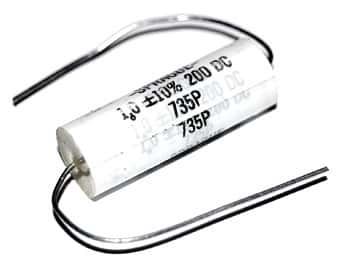1uF 1 uF 200V DC 10% Axial Film Capacitor Sprague 735P